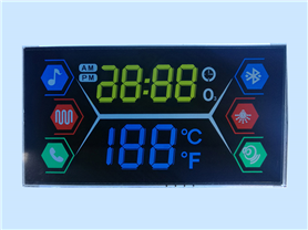 卫浴黑白段码假彩屏